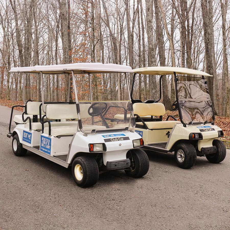 Golf Carts for Rent at Deer Run Camps & Retreats