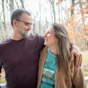 Married couple smiling at Deer Run's February Married Couples Weekend