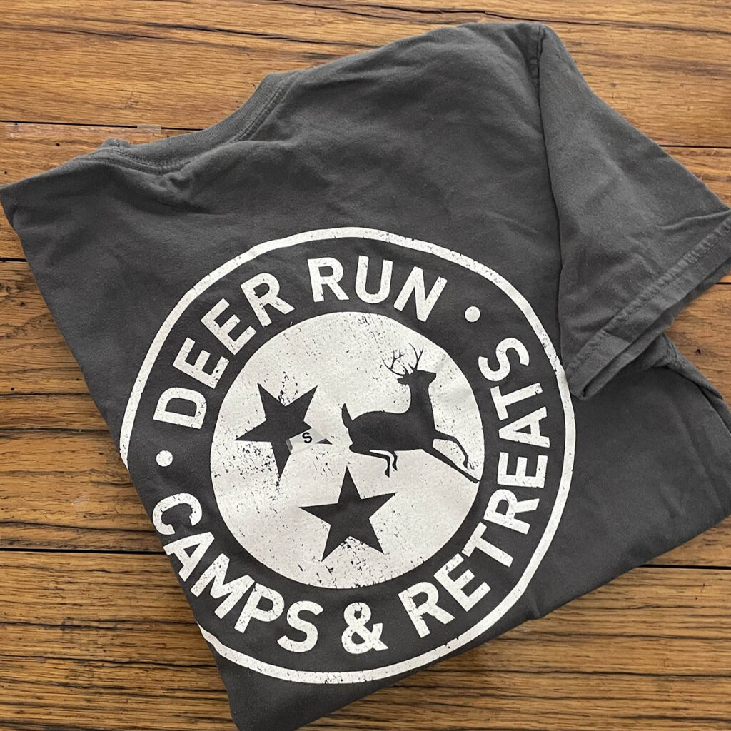 Deer Run short sleeve gray Comfort Colors TriStar t-shirt available for purchase at The Camp Store