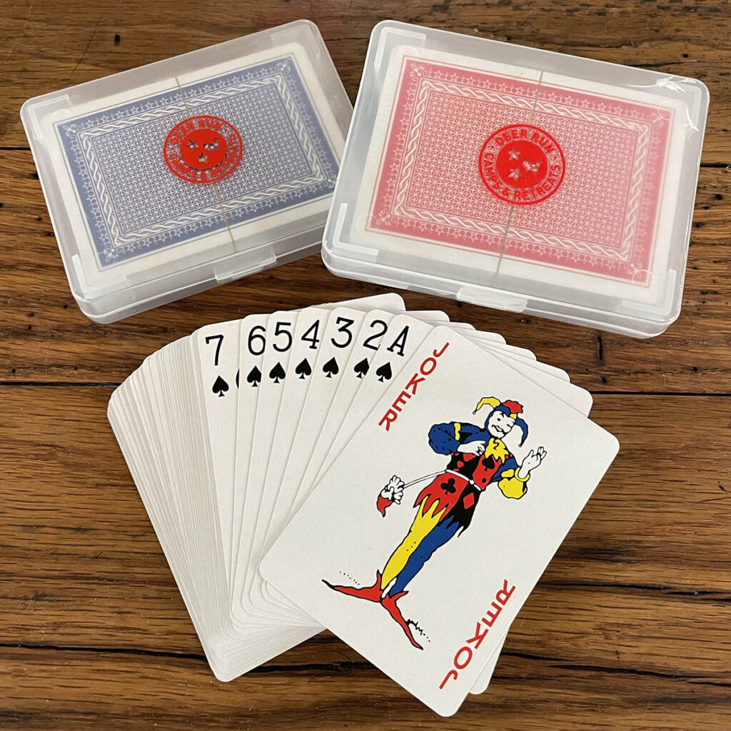 Deer Run TriStar logo playing cards available for purchase at The Camp Store